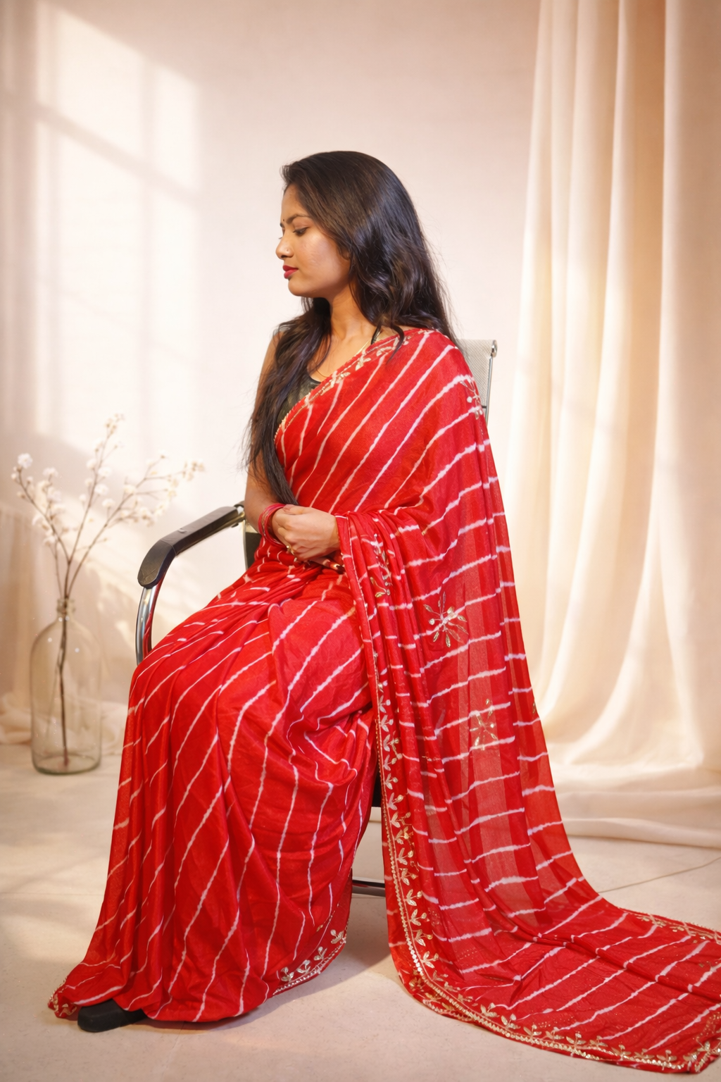 leheriya saree
